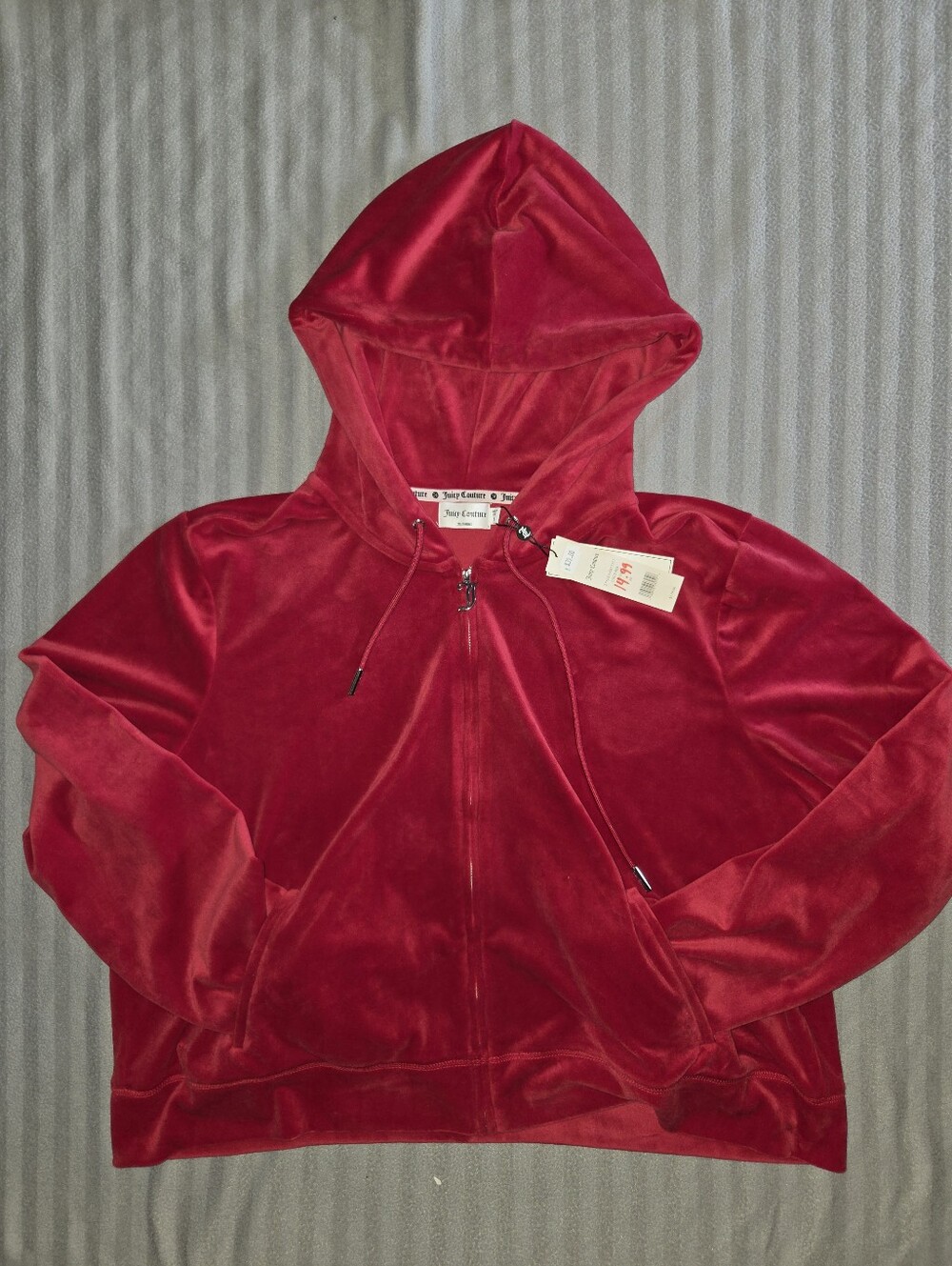 Juicy Couture Cherry Velour Jacket - NWT